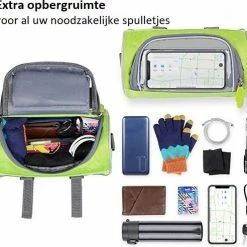 DICY Fiets Stuurtas - Fietstas Stuur Met Smartphone / Telefoonhouder & Kaarthouder Zwart -Fietsen-Accessoires Shop 550x492 3