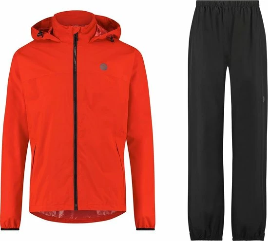 AGU GO Regenpak Essential Unisex - Rood - M - Dames & Heren - Waterdicht & Ademend 10 AGU GO Regenpak Essential Unisex - Rood - M - Dames & Heren - Waterdicht & Ademend - Afbeelding 10
