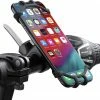 Merkloos Telefoonhouder Fiets En Motor Siliconen – Fietshouder–Fiets Accessoires–360 Graden Draaibaar–gsm-houder Fiets En Scooter