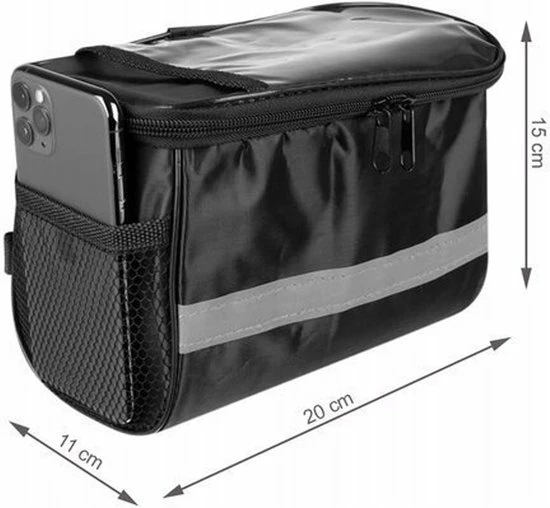 Fietstas - Stuurtas - Afneembaar Fiets Tas - Waterdicht - Reflecterend - Compact - Rheme 4 Fietstas - Stuurtas - Afneembaar Fiets Tas - Waterdicht - Reflecterend - Compact - Rheme - Afbeelding 4