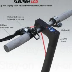 Stay-on Aovo M365 Pro | Elektrische Step | 350w |10.5ah! |31km/h! | Bereik 30/35km | Met APP | -Fietsen-Accessoires Shop 550x508 6