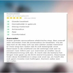 Kick&Move - Elektrische Step - E Scooter - Anti Lek Banden - 32 Km/u - App - LED Verlichting - Cruise Control - Schokbestendige Wielen - Anti Diefstal Optie -Fietsen-Accessoires Shop 550x510