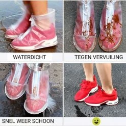Easy Shoe Cover Unisex Waterdichte Overschoenen Met Rits En Aantrekkoord Maat 38-42 - Herbruikbaar Transparant - Anti Slip Regen Overschoen - Schoenhoesjes - Waterdichte Schoenbeschermers - Regenhoes Schoenovertek - Regenlaarzen -Fietsen-Accessoires Shop 550x515 12