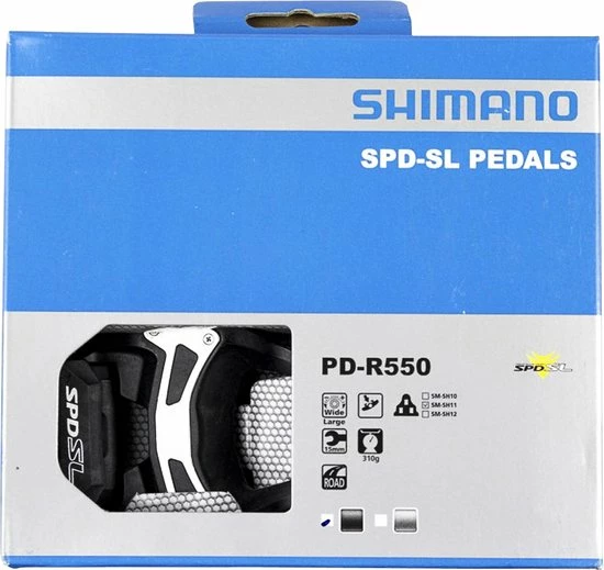 Shimano PD-R550 - Pedalen - SPD-SL - Race - Zwart 4 Shimano PD-R550 - Pedalen - SPD-SL - Race - Zwart - Afbeelding 4