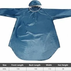 Fuegobird - Poncho Regenponcho - Fiets Wandel Motor - Outdoor Poncho - Kwaliteit Poncho - One Size - Unisex Cyan -Fietsen-Accessoires Shop 550x521 3