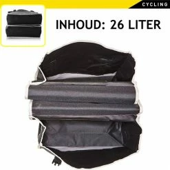 Dunlop - Dubbele Fietstas - Zwart - 26 L -Fietsen-Accessoires Shop 550x527 2