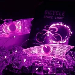 BOTC LED Spaakverlichting - Fiets Licht - Lichtsnoer Fietswiel - 20 Leds - 2meter - 1 Fietswiel - Roze -Fietsen-Accessoires Shop 550x527 4