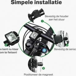 Vivid Green Draadloze Fietscomputer Snelheidsmeter - Mountainbike - Kilometerteller - Fiets Accessoires - Racefiets - Draadloos -Fietsen-Accessoires Shop 550x530 1