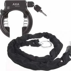 AXA Solid Plus Fietsslot - ART2 - Inclusief 100cm Insteekketting Ringslot - Zwart
