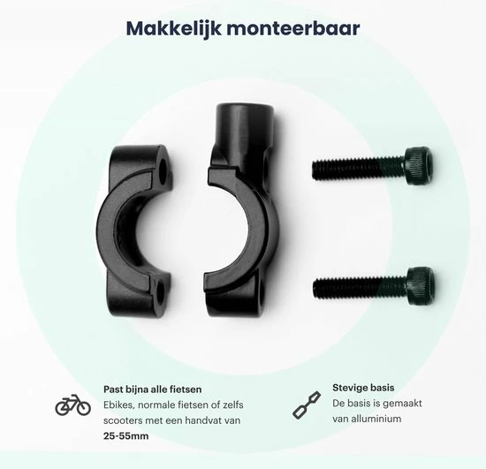 Merkloos Fietsspiegel - Fietsspiegel EBike - 360 Graden Verstelbaar - Links - Fietsspiegel Op Stuur - Fiets Spiegel - Achteruitkijksspiegel 4 Merkloos Fietsspiegel - Fietsspiegel EBike - 360 Graden Verstelbaar - Links - Fietsspiegel Op Stuur - Fiets Spiegel - Achteruitkijksspiegel - Afbeelding 4