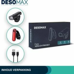 DesoMax Fietsverlichting Set USB Oplaadbaar Heldere Fietslamp - Voorlicht - Achterlicht - Koplamp - Achterlamp 17 DesoMax Fietsverlichting Set USB Oplaadbaar Heldere Fietslamp - Voorlicht - Achterlicht - Koplamp - Achterlamp -Fietsen-Accessoires Shop 550x534 11