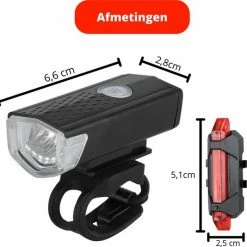 Jevaza Fietsverlichting - Set (voor- En Achterlicht) - Oplaadbaar - USB - Voorlicht Fiets - Achterlicht Fiets - Fietsaccessoires - Verlichting -Fietsen-Accessoires Shop 550x534 2
