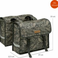 New Looxs Forest Fiori Dubbele Fietstas - 30 Liter - Antraciet -Fietsen-Accessoires Shop 550x535 26