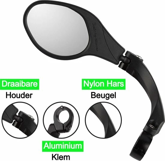 Merkloos Life-X Fietsspiegel Ebike 360 Verstelbaar Links 4 Merkloos Life-X Fietsspiegel Ebike 360 Verstelbaar Links - Afbeelding 4