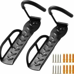 Merkloos Fiets Ophangsysteem 2x | Fietshaak | Muurbeugel | Ophangbeugel | Fietsbeugel | Fietsenrek | 25 KG -Fietsen-Accessoires Shop 550x536 12