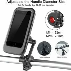 Merkloos Fiets / Motor Telefoonhouder Waterdicht Universeel 360° Draaibaar Anti-Shock Accessoires - Tot 6.5 Inch -Fietsen-Accessoires Shop 550x537 1