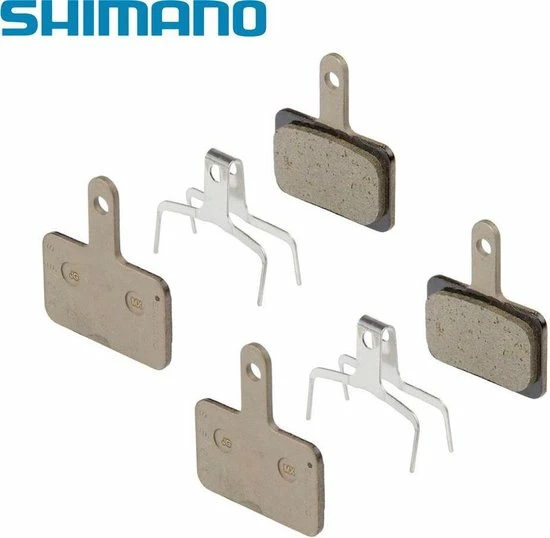 Shimano B01S / B05S RESIN Brake Pads Remblokken Set Voor En Achter - 4 Stuks (2 Paar Van 2) 1 Shimano B01S / B05S RESIN Brake Pads Remblokken Set Voor En Achter - 4 Stuks (2 Paar Van 2)