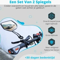 NueNext Fietsspiegel Ebike 2 Stuks Achteruitkijk Spiegel Op Stuur Multi-verstelbaar 360 Rotatie - Speed-pedelec 19 NueNext Fietsspiegel Ebike 2 Stuks Achteruitkijk Spiegel Op Stuur Multi-verstelbaar 360 Rotatie - Speed-pedelec -Fietsen-Accessoires Shop 550x539 13