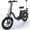 Hitway BK6 Elektrische Fiets - Opvouwbare E-bike - 20 Inch Fat Tire - 250W Motor - 11,2Ah - Zwart/Groen