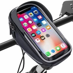 Opline Telefoonhouder Fiets / Mountainbike | Waterdicht | Apollo | Geschikt Voor: IPhone XS Max| Fietshouder | FIets Telefoon Houder | Waterdicht | Houder Fiets Telefoon | Fietstas