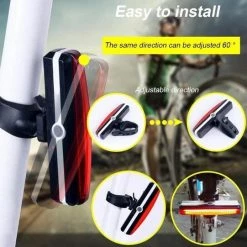 Merkloos LED Fiets Achterlicht USB Oplaadbare - Marktleider 110 Lumen Helderheid - IP65 Waterbestendig - Supersnel Installatie - Horizontaal Of Verticaal - Voor Zadel, Zadelpen Of Helm -Fietsen-Accessoires Shop 550x541 16