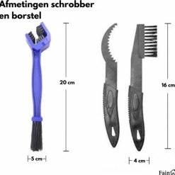 Fain Fietsketting Reiniger Set 6 Delig Fietsketting Onderhoud Fietsketting Borstel - Fietsgereedschap Kettingscherm Schrobber Fietsketting Ontvetter Ketting Schoonmaken Fiets Multitool -Fietsen-Accessoires Shop 550x541 3