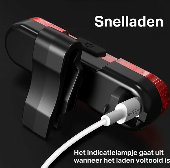 Transnect® – Fietsverlichting LED Set - 4 Lichtstanden – USB Oplaadbaar - Draagbaar – Waterdicht 9 Transnect® – Fietsverlichting LED Set - 4 Lichtstanden – USB Oplaadbaar - Draagbaar – Waterdicht - Afbeelding 9