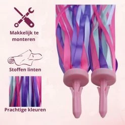 Enter Goods Stuurslingers - Fiets Versiering Kinderen - Stuurversiering Slingers - Handvat Streamers Voor Meisjes - Prinsessen Franjes - 2 Stuks - 24 CM - Stuurslingers Voor Kinderfiets -Fietsen-Accessoires Shop 550x545 9