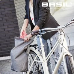 Basil City Fietsshopper - Enkele Fietstas - Grijs - 16 Liter -Fietsen-Accessoires Shop 550x547 9