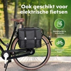 Ekostar® Dubbele Fietstas - NIEUW - Waterafstotend - 46 Liter - Reflectoren – Zwart – OOK Voor Elektrische Fietsen -Fietsen-Accessoires Shop 550x550 108