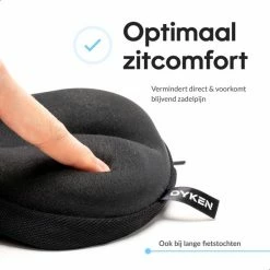 Dyken Zadelhoes Fiets Gel - Zadeldek - Universele Fietszadelhoes - Smalle Zadels - Zwart -Fietsen-Accessoires Shop 550x550 1125