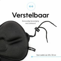 Dyken Zadelhoes Fiets Gel - Zadeldek - Universele Fietszadelhoes - Smalle Zadels - Zwart -Fietsen-Accessoires Shop 550x550 1127