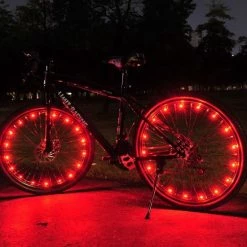 BOTC Wielverlichting Fiets - 20 Holders - Spaakverlichting LED - Lichtsnoer Fietswiel - Fiets Wiel Licht - 20 Leds - 220CM - Rood -Fietsen-Accessoires Shop 550x550 1141