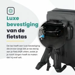 Voltano Luxe Fietstas / Rugtas 28L - Zwart - Enkele Pakaftas - 100% Waterdicht - Met Laptop Compartiment -Fietsen-Accessoires Shop 550x550 1159