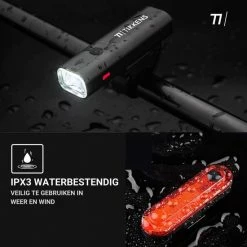 TIKKENS LED Fietsverlichting Set - Fietslamp USB Oplaadbaar - Fietslampjes Voorlicht & Achterlicht - Waterdicht – Zwart 10 TIKKENS LED Fietsverlichting Set - Fietslamp USB Oplaadbaar - Fietslampjes Voorlicht & Achterlicht - Waterdicht – Zwart -Fietsen-Accessoires Shop 550x550 116