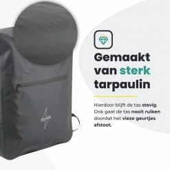 Voltano Luxe Fietstas / Rugtas 28L - Zwart - Enkele Pakaftas - 100% Waterdicht - Met Laptop Compartiment -Fietsen-Accessoires Shop 550x550 1162