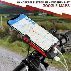Mancor Universele Telefoonhouder Fiets Smartphonehouder - Met Verlichting, Fietsbel En Powerbank -Fietsen-Accessoires Shop 550x550 1181