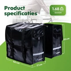 Ekostar Dubbele Fietstas - Waterdicht - 46 L - E-Bikes - Zwart - OOK Voor Elektrische Fietsen 14 Ekostar Dubbele Fietstas - Waterdicht - 46 L - E-Bikes - Zwart - OOK Voor Elektrische Fietsen -Fietsen-Accessoires Shop 550x550 122