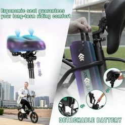 Hitway Elektrische Fiets | Opvouwbare E-bike | 16 Inch | 250W Motor | Zwart -Fietsen-Accessoires Shop 550x550 144