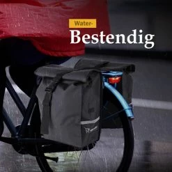 Ekostar Dubbele Fietstas - Rolltop - Waterbestendig - 46 L - Zwart -Fietsen-Accessoires Shop 550x550 147