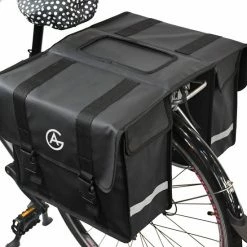 AG Fietstas 46 Liter - Dubbele Fietstas - Extra Veel Ruimte - Waterafstotend - Reflectoren Fietstassen - Electrische Fietsen - Zwart - Dubbel -Fietsen-Accessoires Shop 550x550 162