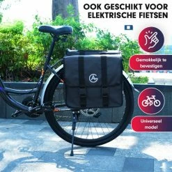 AG Fietstas 46 Liter - Dubbele Fietstas - Extra Veel Ruimte - Waterafstotend - Reflectoren Fietstassen - Electrische Fietsen - Zwart - Dubbel -Fietsen-Accessoires Shop 550x550 165