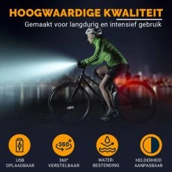 AXIMO Fietsverlichting 500 Lumen - Fietslamp USB Oplaadbaar LED - Voorlicht En Achterlicht - Fietslicht Set -Fietsen-Accessoires Shop 550x550 173
