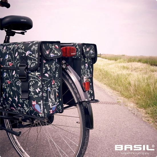 Basil Wanderlust Dubbele Fietstas - Zwart - 35 Liter 4 Basil Wanderlust Dubbele Fietstas - Zwart - 35 Liter - Afbeelding 4