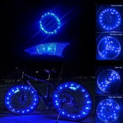 BOTC LED Spaakverlichting - Fiets Licht - Lichtsnoer Fietswiel - 20 Leds - 2meter - 1 Fietswiel - Blauw -Fietsen-Accessoires Shop 550x550 195