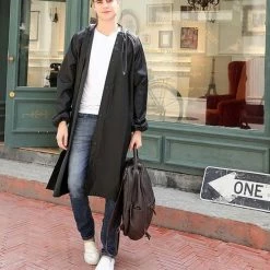 MINIIYOU Regenjas ZWART (Maat XL) Unisex - Licht Gewicht - WATERDICHT - Opvouwbaar - Pocket Size - Reizen - Dames - Heren Regenjas -Fietsen-Accessoires Shop 550x550 205