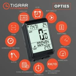 Tigrar Kilometerteller Fiets - Fietscomputer Draadloos - KM Teller Fiets - Waterdicht Met 17 Functies Snelheidsmeter -Fietsen-Accessoires Shop 550x550 220