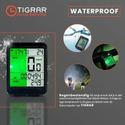 Tigrar Kilometerteller Fiets - Fietscomputer Draadloos - KM Teller Fiets - Waterdicht Met 17 Functies Snelheidsmeter -Fietsen-Accessoires Shop 550x550 221