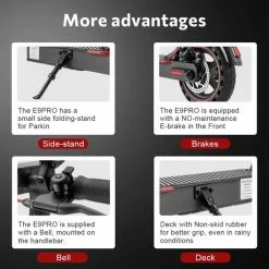 Comfort Inz - E9 PRO - Elektrische Opvouwbare Step - E Scooter - 500W - IOS Android APP Max. 31km/h -Fietsen-Accessoires Shop 550x550 265