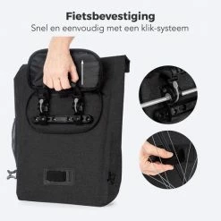 LifeGoods Fietstas - Enkel - 25L - Waterdicht - E-Bikes - Schouderbanden - Zwart 13 LifeGoods Fietstas - Enkel - 25L - Waterdicht - E-Bikes - Schouderbanden - Zwart -Fietsen-Accessoires Shop 550x550 274